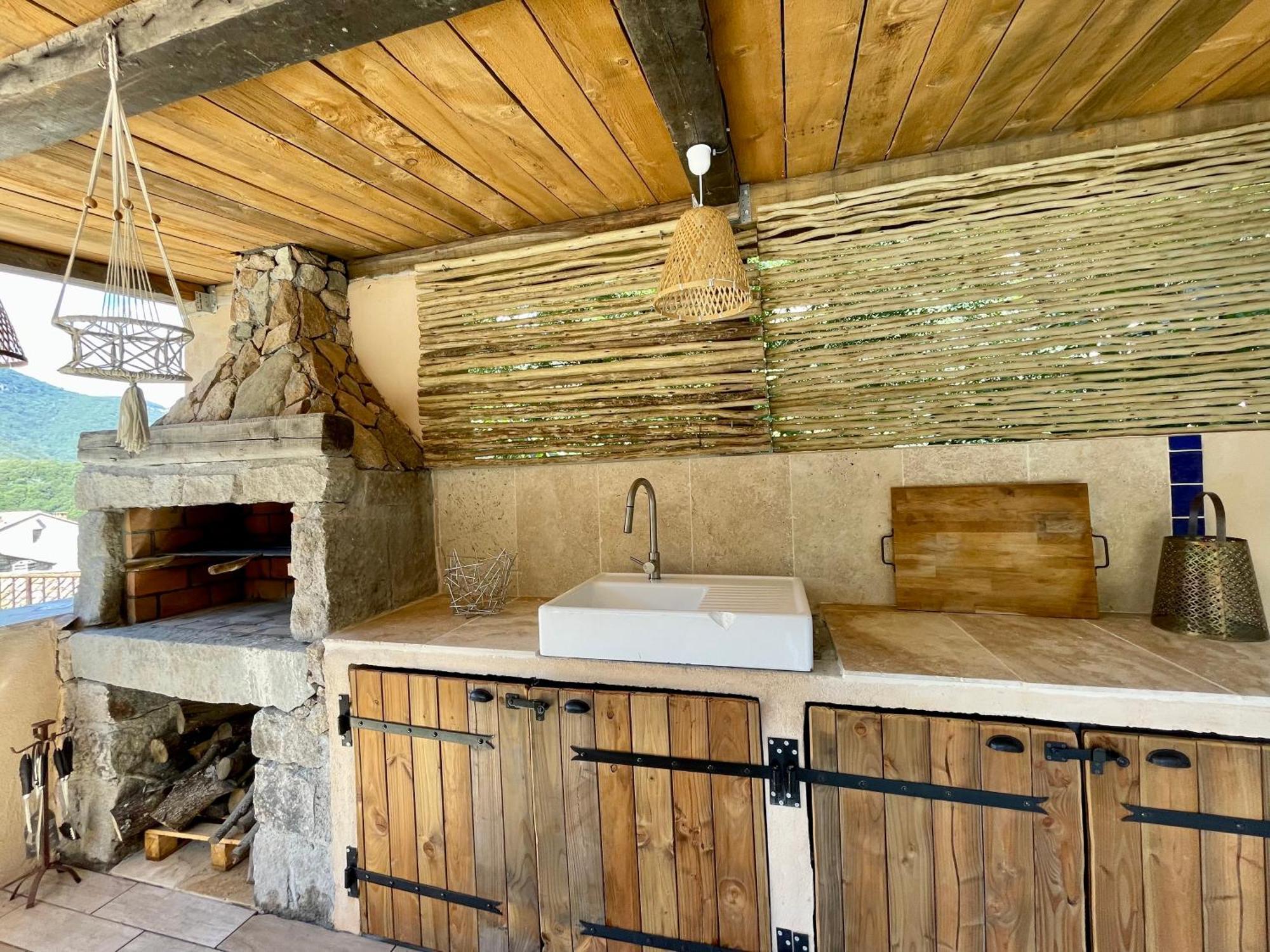 Casa Arena Authentique Maison De Village Avec Piscine Au Coeur De L'Alta Rocca - Zoza 외부 사진