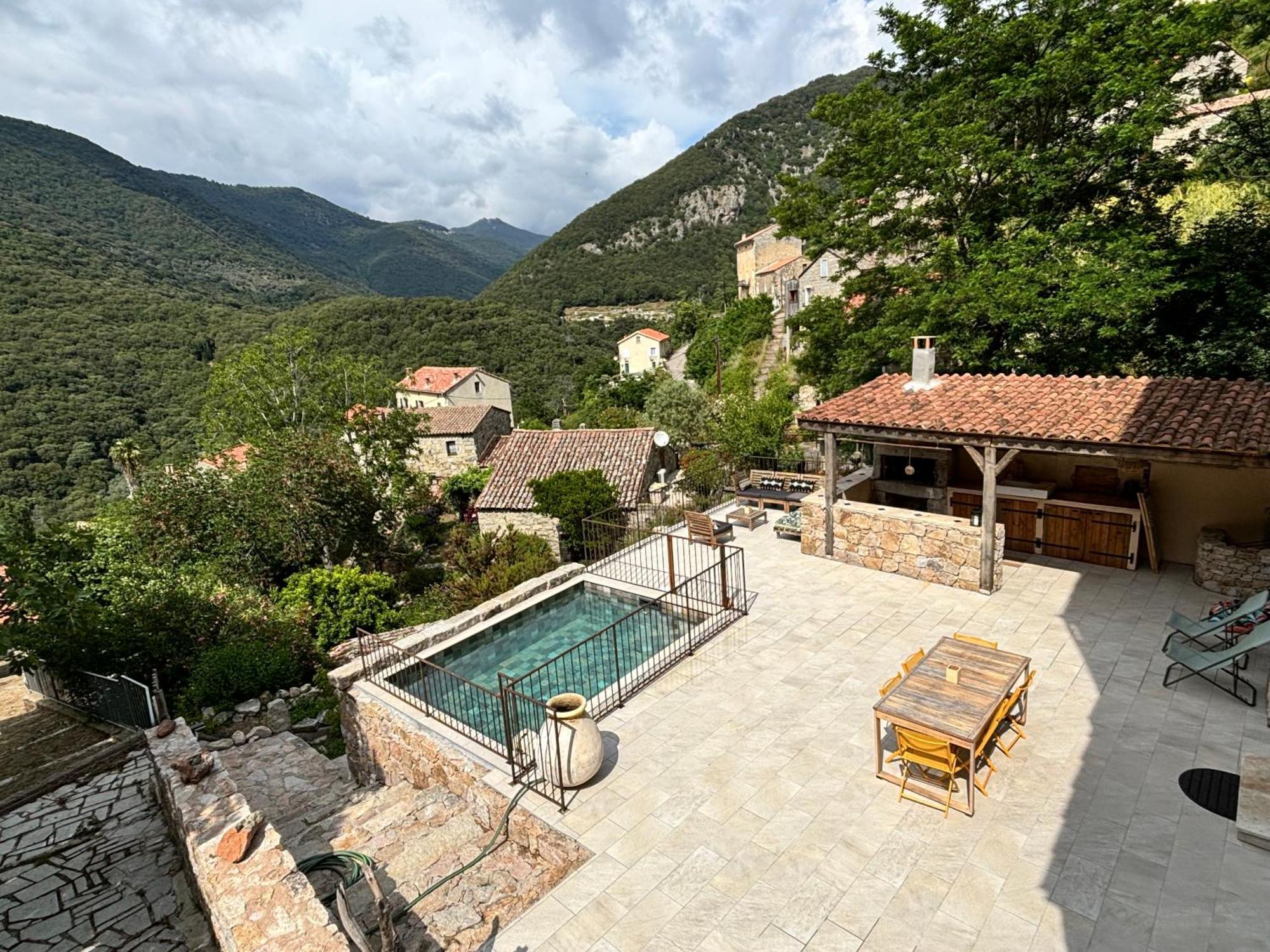 Casa Arena Authentique Maison De Village Avec Piscine Au Coeur De L'Alta Rocca - Zoza 외부 사진